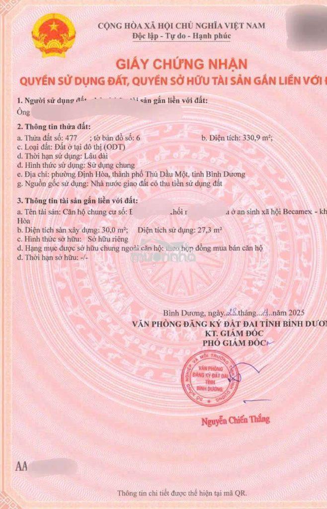 Nhà định hòa, lầu 3 sổ hồng : 120 triệu, còn góp 20 năm: 400 triệu - 4