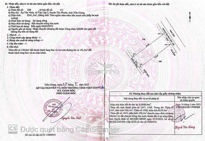 Bán đất đường nam kênh 3 đã có sẵn 300m2 thổ cư