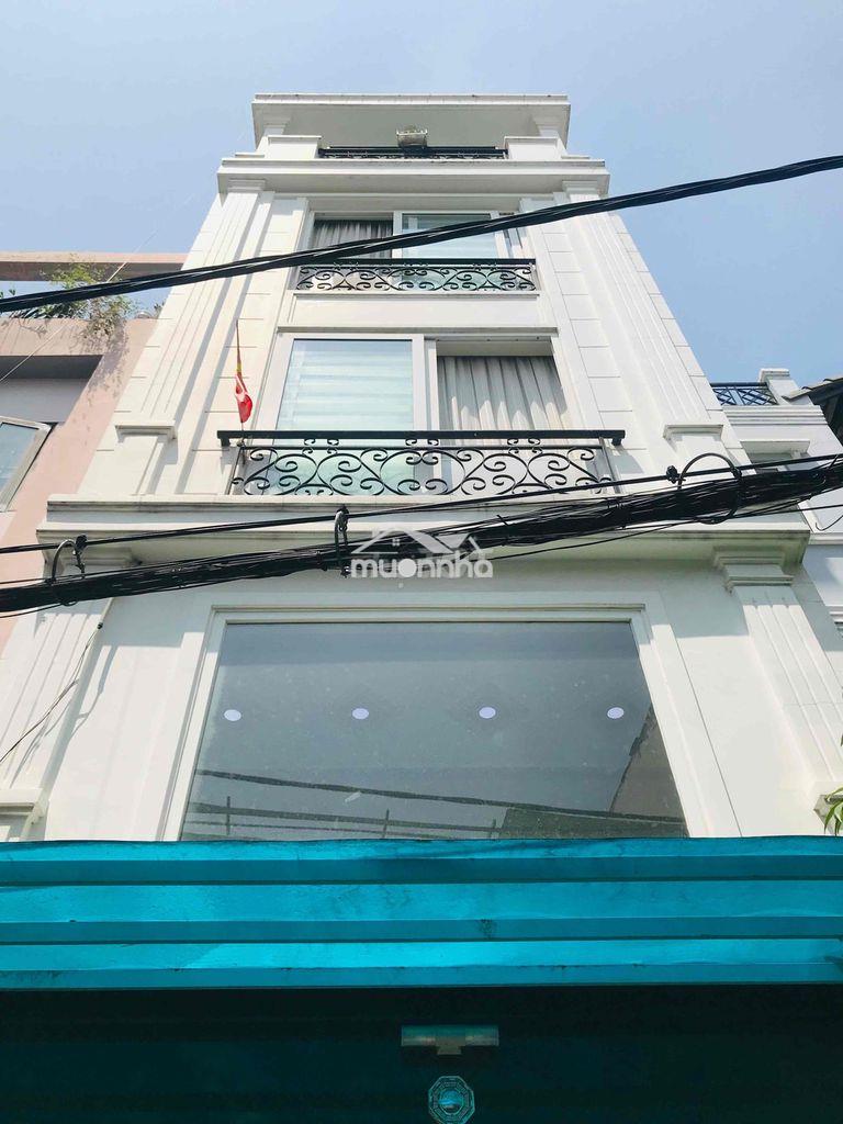 Nhà hẽm xe hơi 4,2m x 13m gồm 3lầu s.t 6phòng đường trần bình trọng