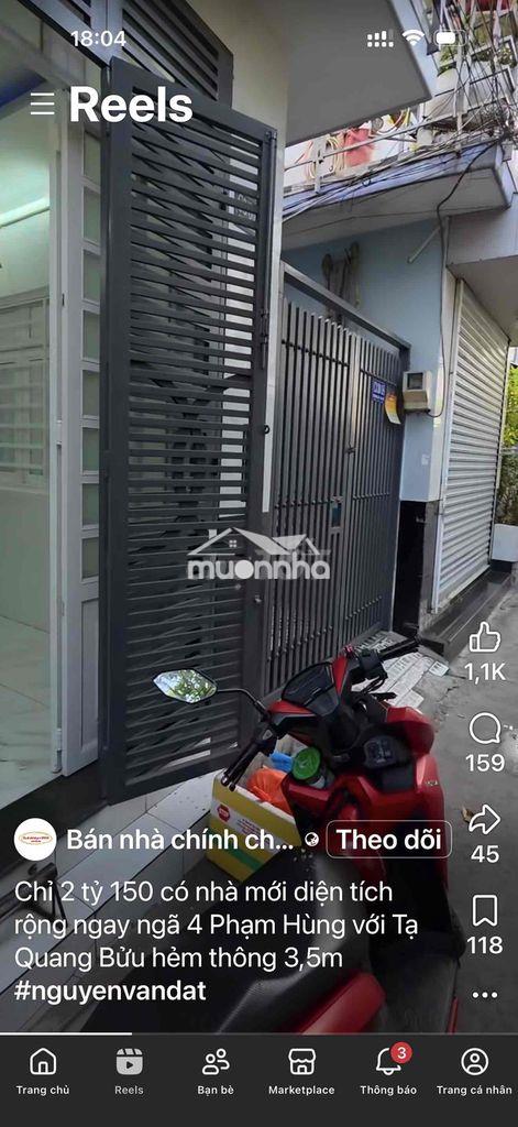 Nha cho thue mặt tiền hẻm 1806 - 2