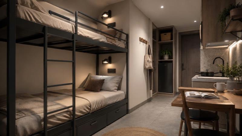 Khai trương 70 phòng studio giường tầng, duplex ngay nơ trang long gần đại học văn lang, đại học hồng bàng, uef , hutech, điện biên phủ, phan đăng lưu - 2