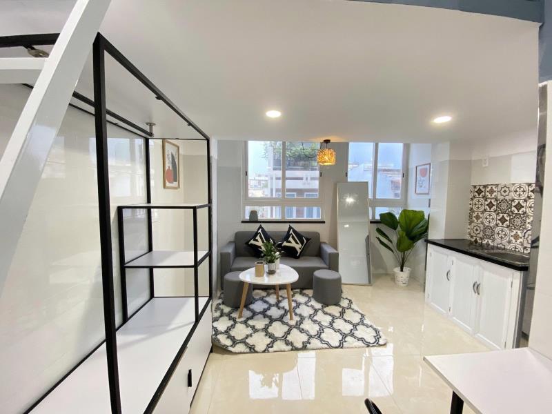 🆘 Căn hộ duplex (có gác) full nội thất, gần đại học văn lang – phó đức chính, bình thạnh