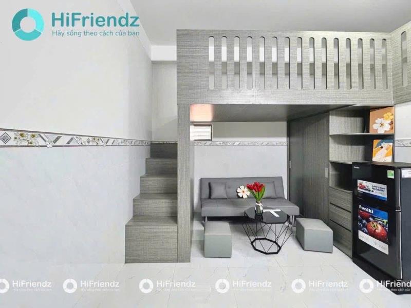 Phòng có gác ở 4 người - đi bộ qua đh văn hiến | rộng 40m2, gác cao 2m, thang máy, hầm xe - 2
