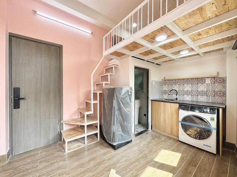 Duplex (có gác) có ban công và máy giặt riêng gần đại học hutech, giao thông vận tải, đại học ngoại thương đường bùi đình tuý, bình thạnh - 2