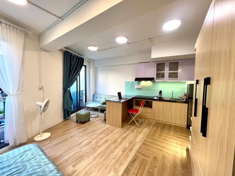 Cho thuê chung cư mini balcony - thang máy - đh uef - hồng bàng - hutech. - mở - isb - cầu thị nghè