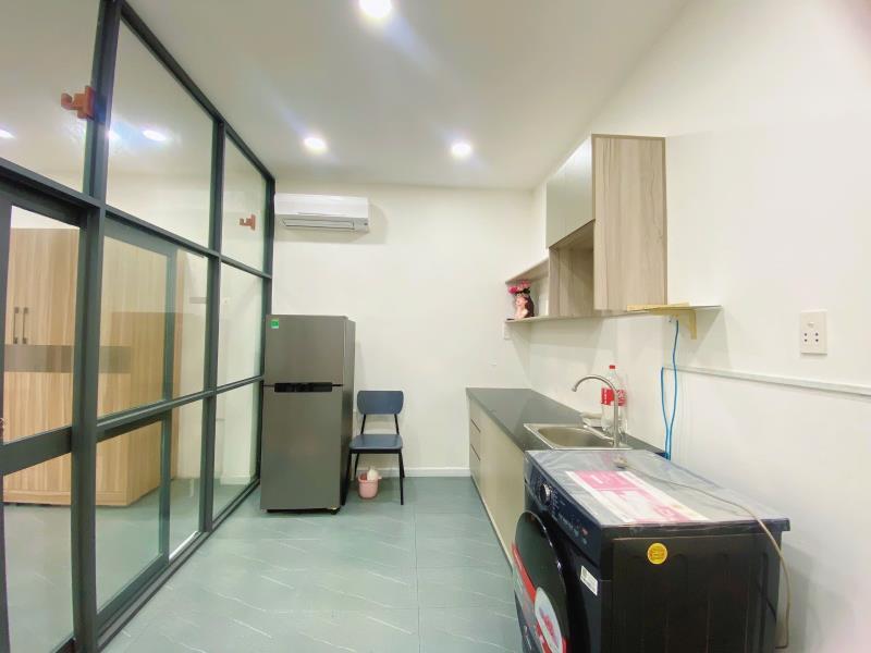 Căn hộ 1 phòng ngủ có ban công, máy giặt riêng gần đại học hutech, giao thông vận tải đường nguyễn gia trí bình thạnh - 3