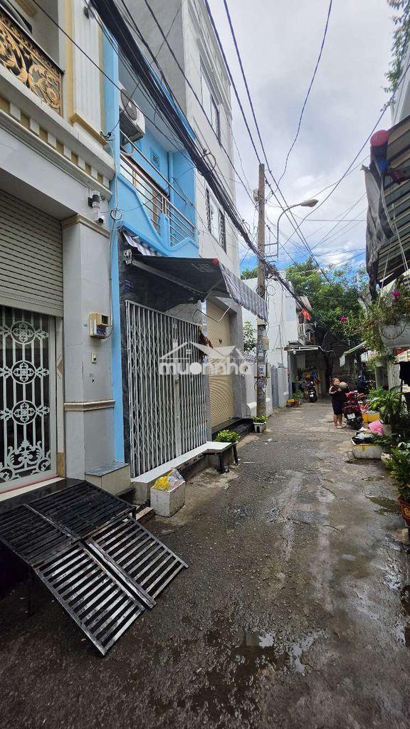 Nhà q6 gần chợ phú lâm 2,7x7m đúc 1 tấm