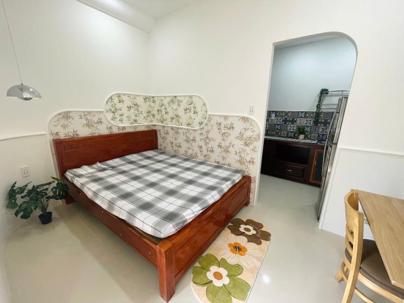 Căn hộ cho thuê 1 phòng ngủ, cửa sổ thoáng, full nội thất, máy giặt riêng, d2 bình thạnh, gần landmark 81 và quận 1