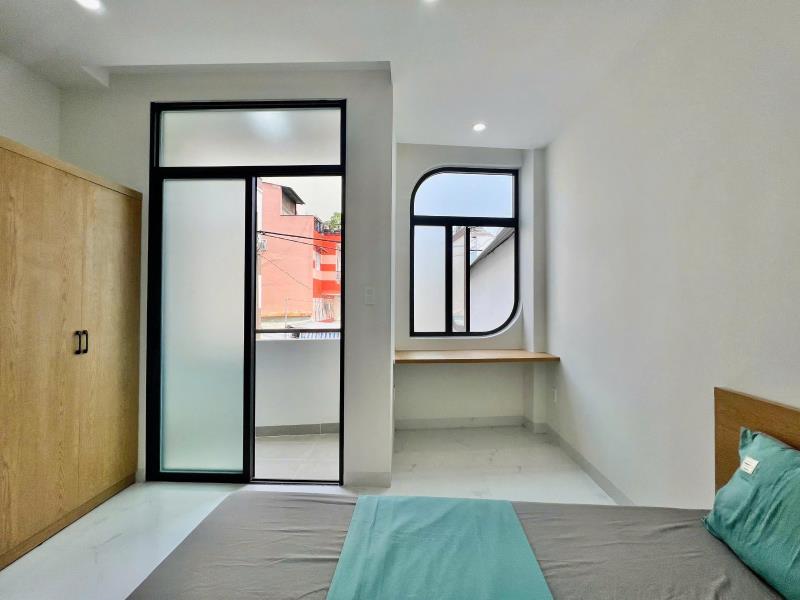 Phòng studio bancon cửa sổ trời thoáng full nội thất gần học viện hàng không, bệnh viện thống nhất - 4