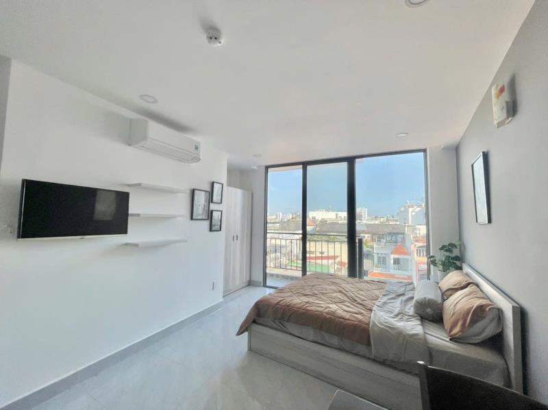 Studio ban công gần chợ bà chiểu đường nguyễn văn đậu, bình thạnh
