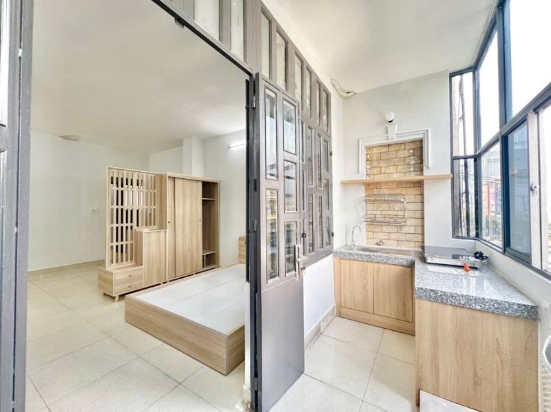 Cho thuê căn hộ rộng 40m2, tách bếp, máy giặt riêng, bình thạnh gần đh uth, ftu2, ngã tư hàng xanh, tiện đi q1 - 4