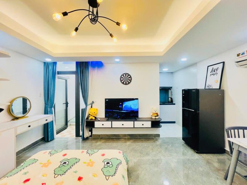 Cho thuê studio điện biên phủ – bếp tách riêng – cửa sổ – cách đh uef 800m - 2