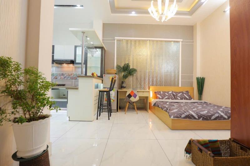 Căn hộ studio, phòng trệt - vị trí hoàng văn thụ di chuyển thuận tiện sang các quận - 3