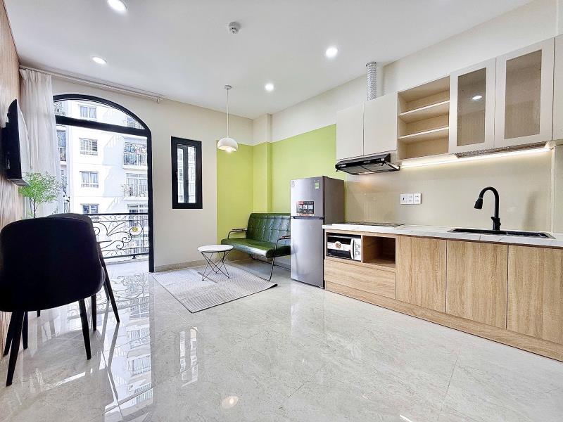 Gần sân bay tân sơn nhất - căn hộ studio, 1pn full nội thất cao cấp, thoáng, thang máy - 3