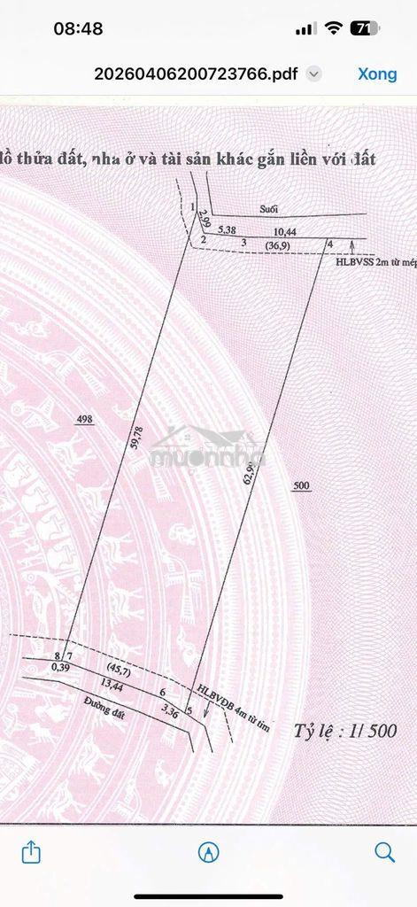 Bán vườn trả nợ. 135 triệu/1023m2 full giá công chứng liền - 2