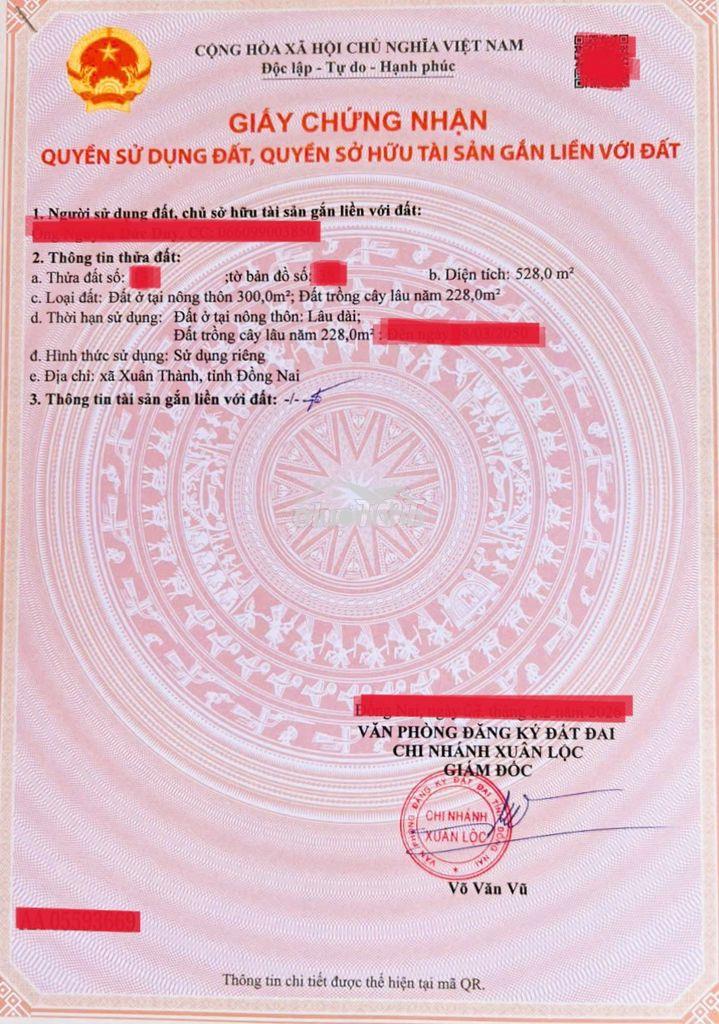 Bán đất mặt tiền tỉnh lộ 766, xuân thành, đồng nai