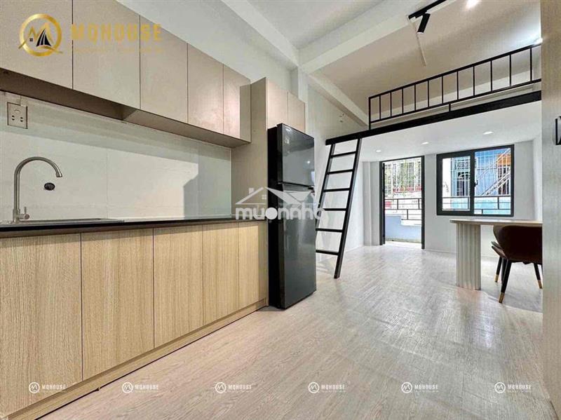 Căn hộ duplex 45m2 ban công lớn, full nội thất, đường gò dầu