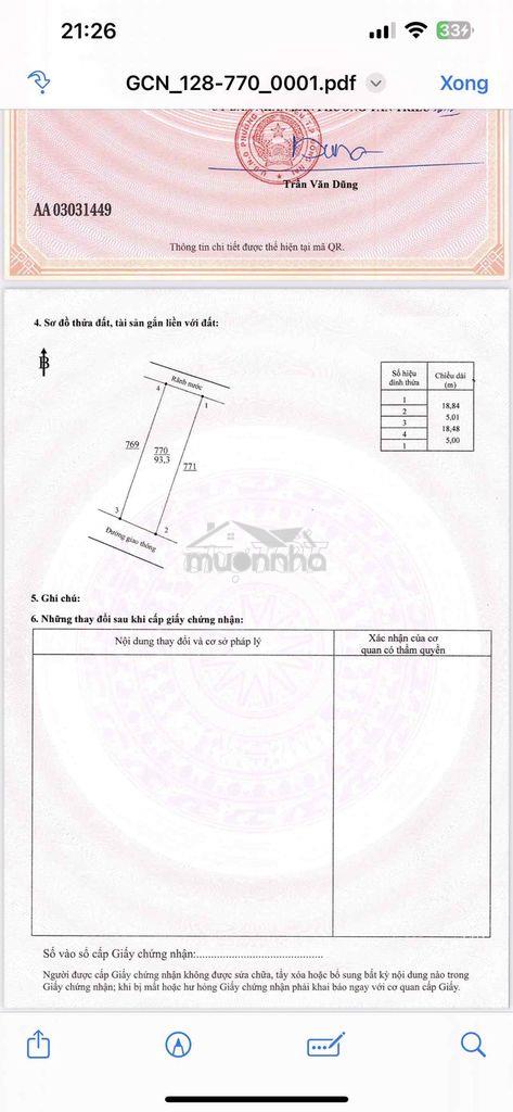 Cần bán gấp lô đất tái định cư tân phong nay thuộc phường tân triểu - 3
