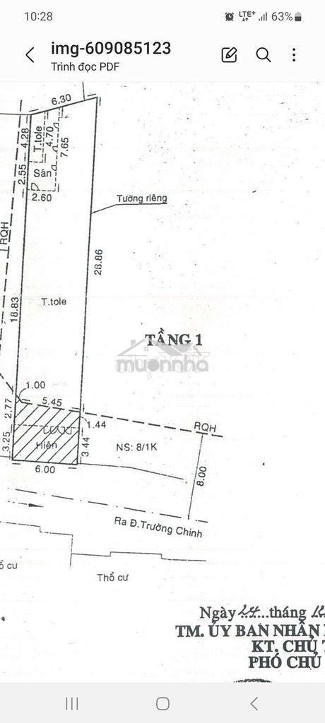 Mt dãy trọ c4 dt khủng 6x32 nh6.3 . shr tn 30tr/1th giáp tân bình