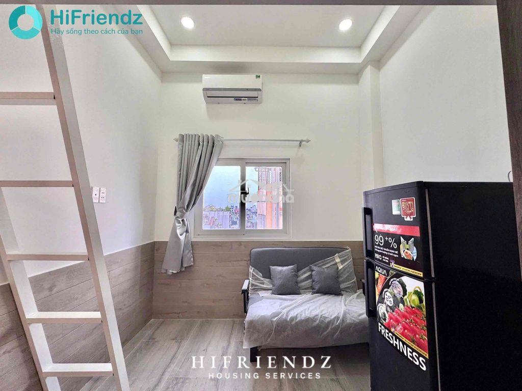 Phòng gác siêu xinh cách ueh b 3km có thang máy, hầm xe - full nt - 2