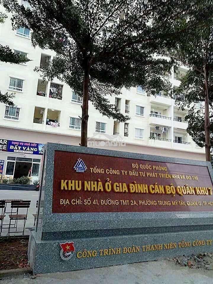 Cho thuê chung cư quân khu 7 2pn 2wc 5,5tr