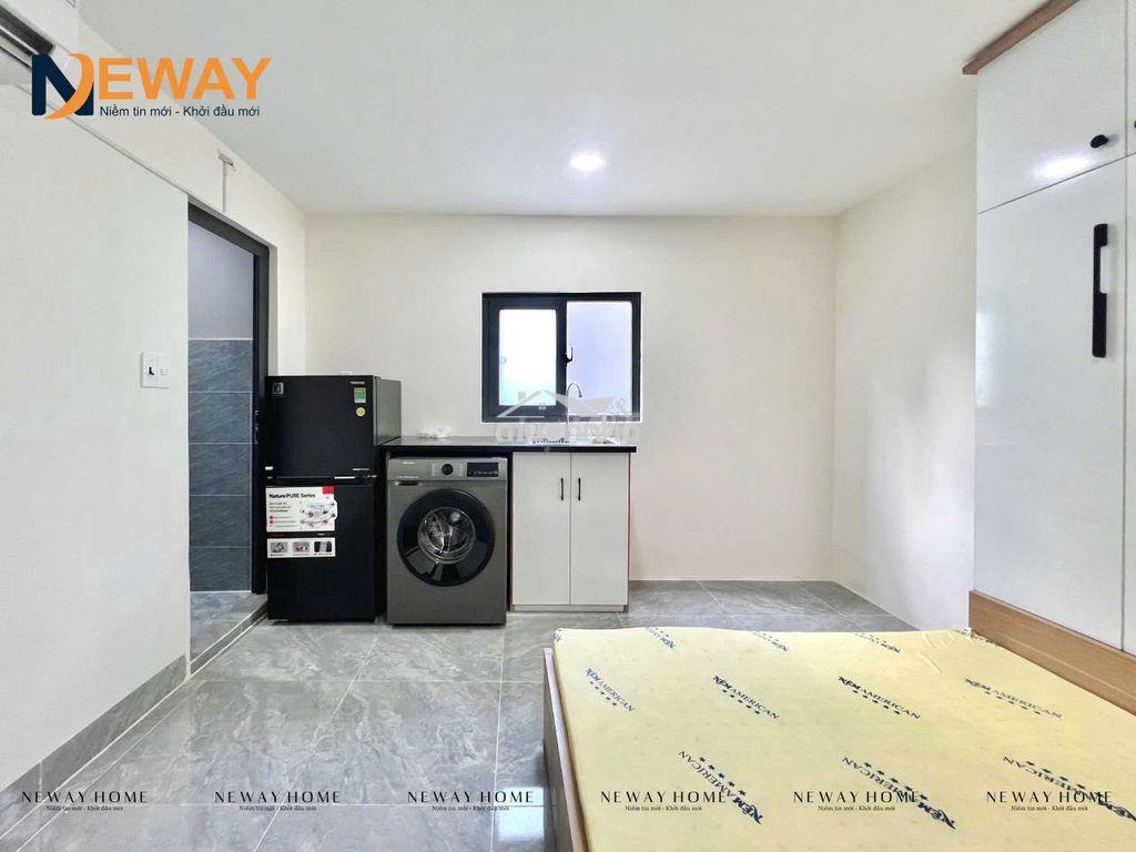 Studio cửa sổ trời full nội thất đi bộ qua emart phan huy ích - 2