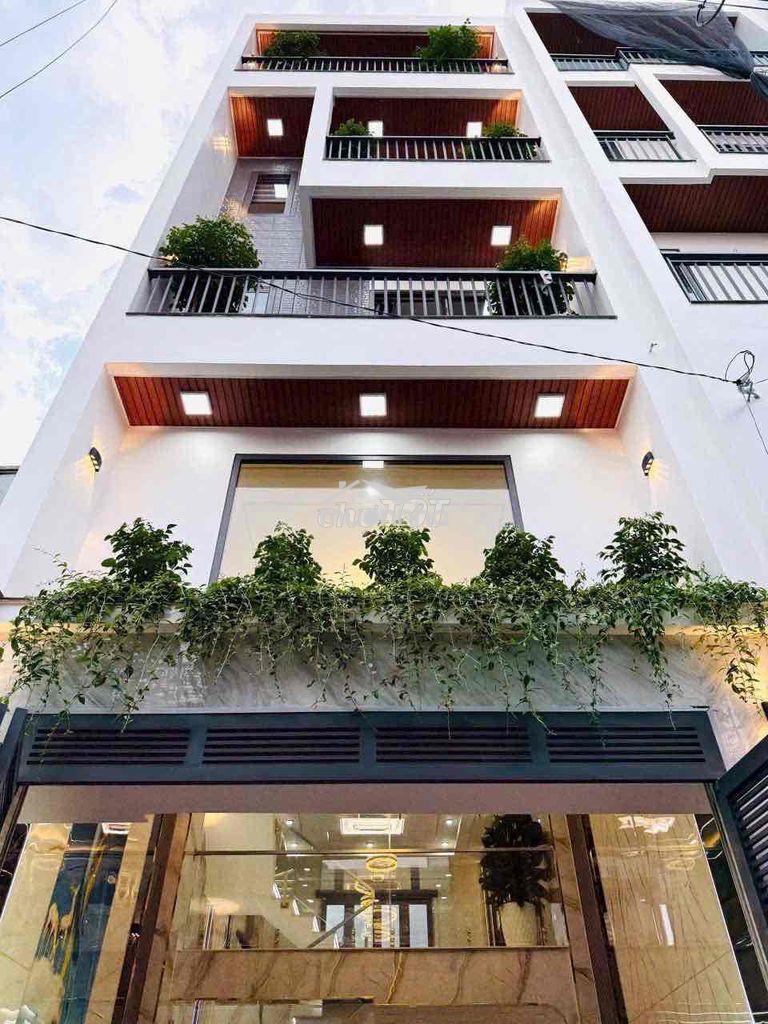 Nhà phố shr dương thị mười - 4,5m x 13m đúc 5 tầng lầu full nt hxh 7m