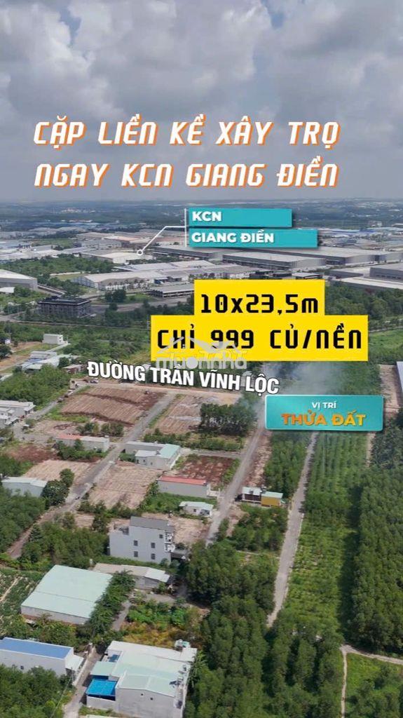 Đất xây trọ 10x24m 1/ trần vĩnh lộc, kcn giang điền, chỉ 999tr/nền - 3