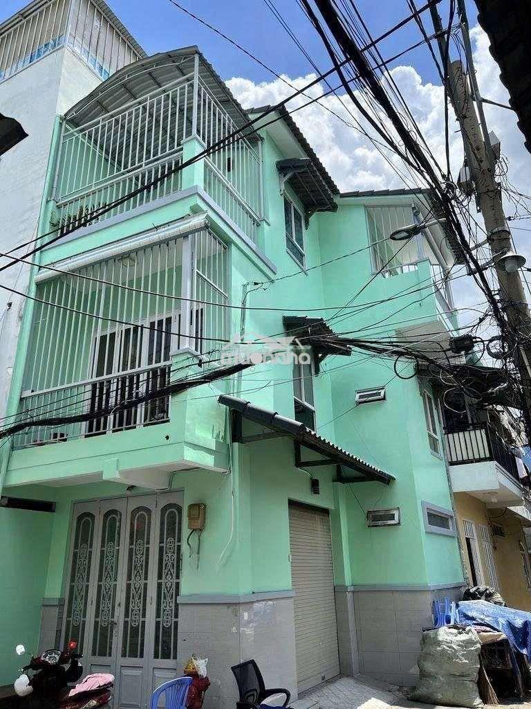 Nhà 1 trệt, 2lầu, dt 80m2, hẻm rộng, kd online ok
