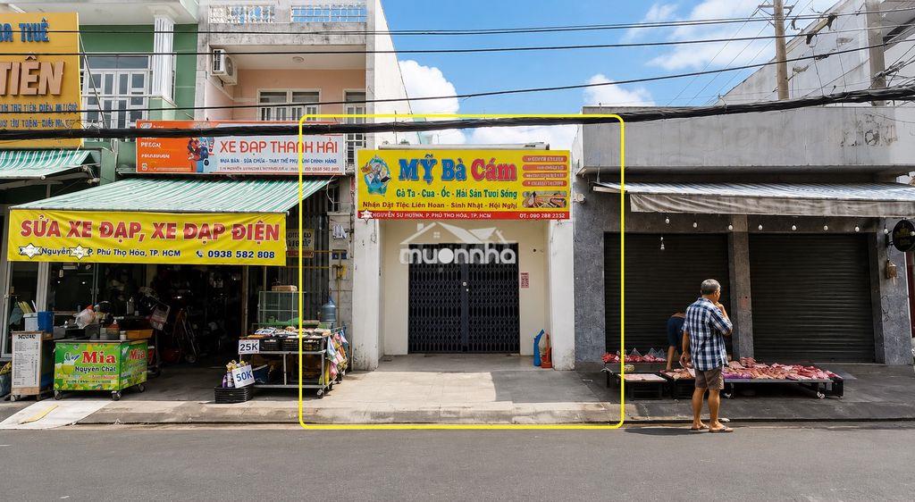 Cho thuê nhà mặt tiền chợ tân hương 76m², 16triệu- buôn bán sầm uất - 2