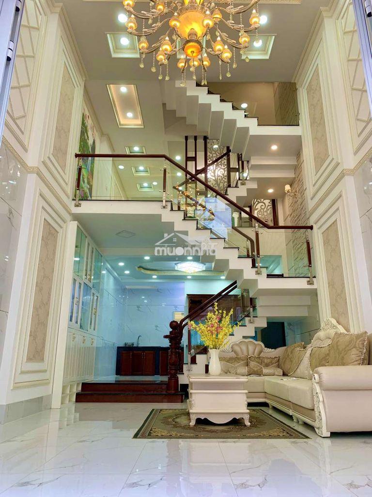 Nhà 1 lững 3 lầu kdc a.d.vương cách v.v.kiệt 500m, b.vệ 24/24, shr