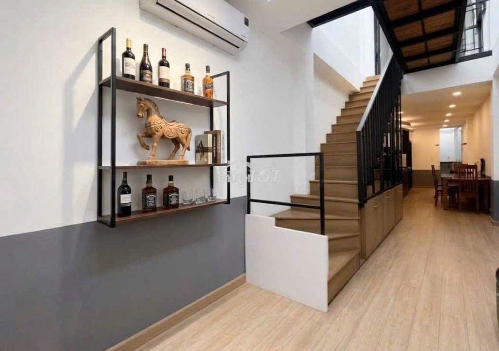 Xe hơi đậu cửa, 50m²x2 tầng nhà đẹp, ở ngay - gần cầu bông bình thạnh - 4