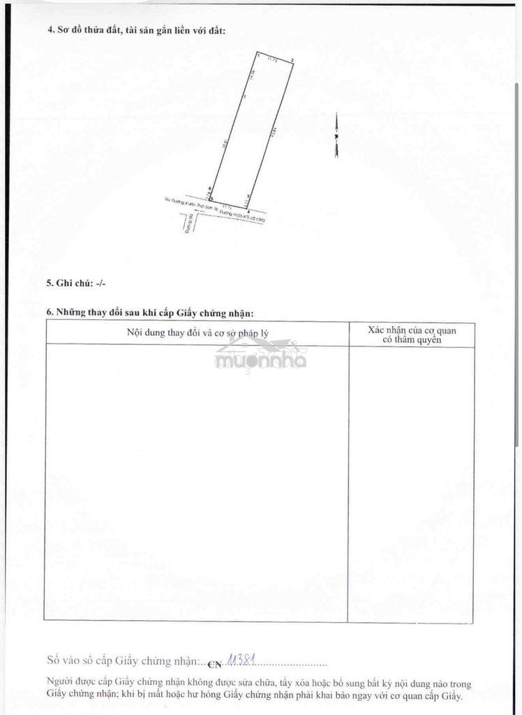 Đất thổ cư . 12x45m 2 sổ riêng 557m.   350m thổ cư . - 3