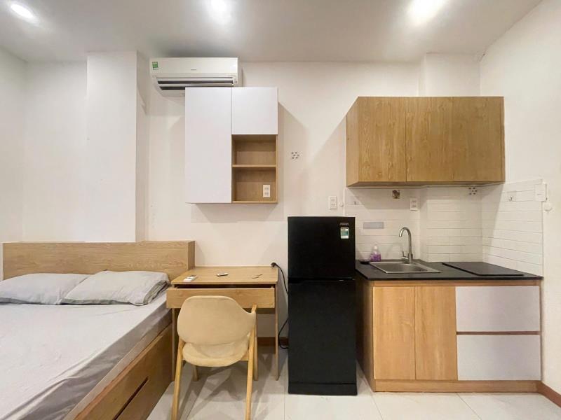 Căn hộ studio cực mới  cửa sổ to thang máy  40m2  gần thảo cầm viên hàng xanh bình thạnh - 3
