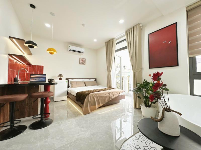Cho thuê studio ban công 35m2 new 100% ngay học viện cán bộ tphcm - trường đại học văn lang - cầu bình lợi - 2