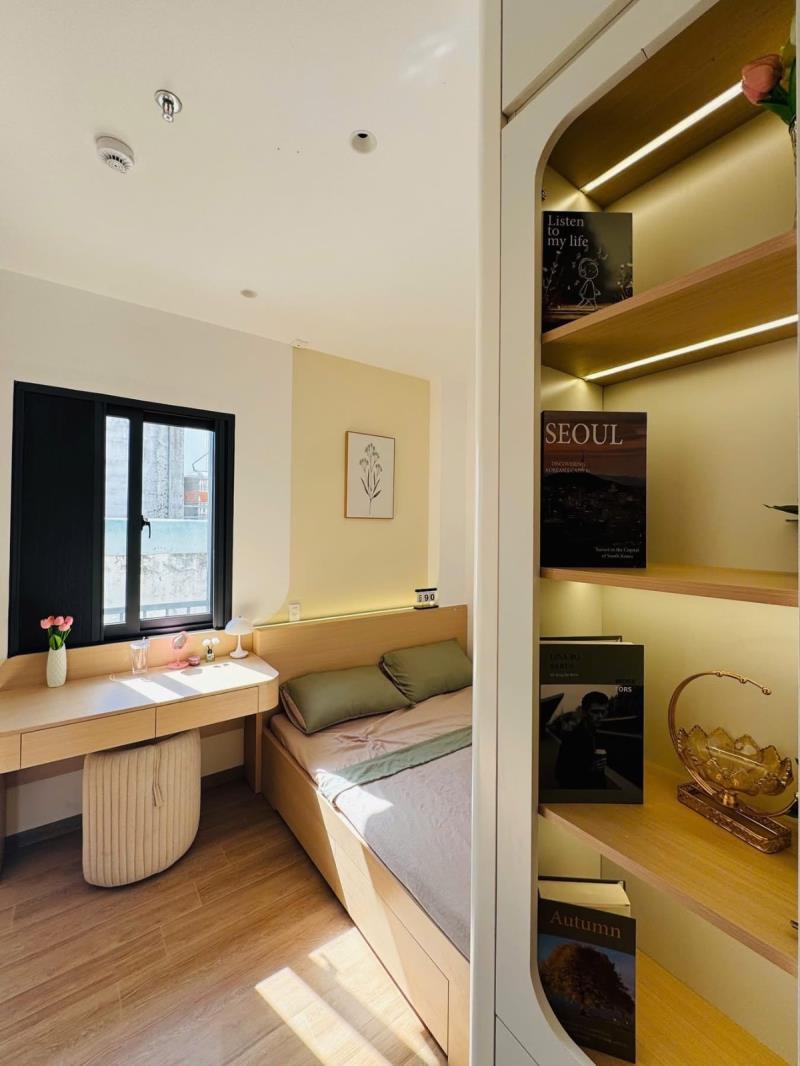 Cho thuê studio ban công 25m2 new 100% có thang máy ngay chợ bà chiểu - trường đại học văn lang - học viện cán bộ tphcm - Ảnh 4