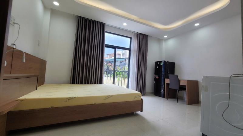 Cho thuê căn phòng studio, ban công full nội thất