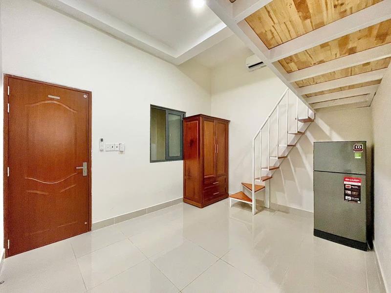 Gác lửng cửa sổ trời thoáng full nội thất bùi đình túy gần ngã tư hàng xanh gần đh gtvt, hutech - Ảnh 3