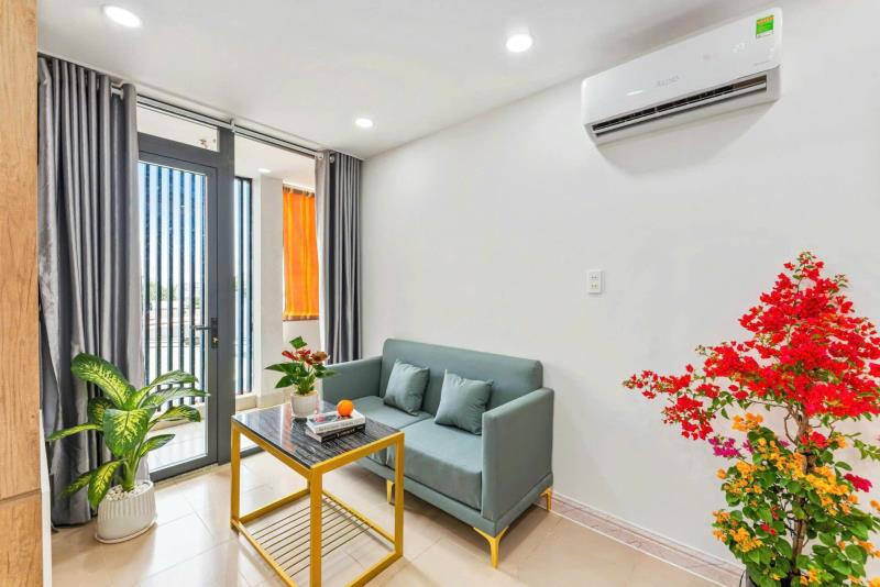Căn hộ 1 phòng ngủ balcony mới gần lê quang định_bà chiểu_phan đăng lưu_thang máy - Ảnh 3