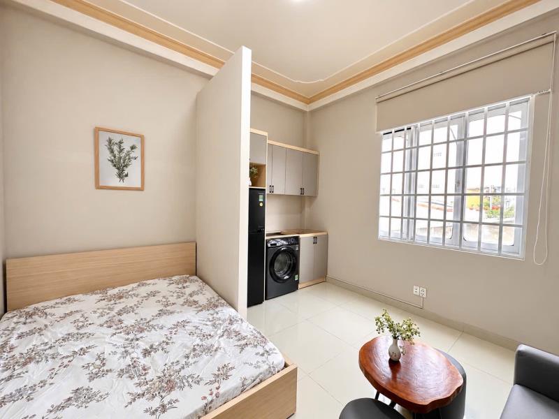 Cho thuê căn hộ tách bếp, máy giặt riêng, cửa sổ lớn – tân cảng, bình thạnh | gần landmark 81, hutech, uef, ftu2, uth
