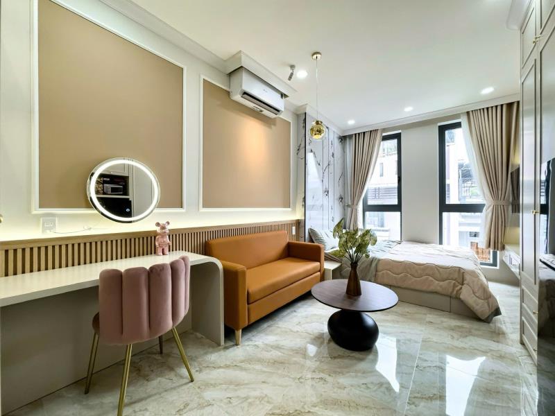 Cho thuê studio 30m2 new 100% có thang máy - hầm xe - ngay chợ bà chiểu - trường đại học văn lang - học viện cán bộ tphcm - Ảnh 2