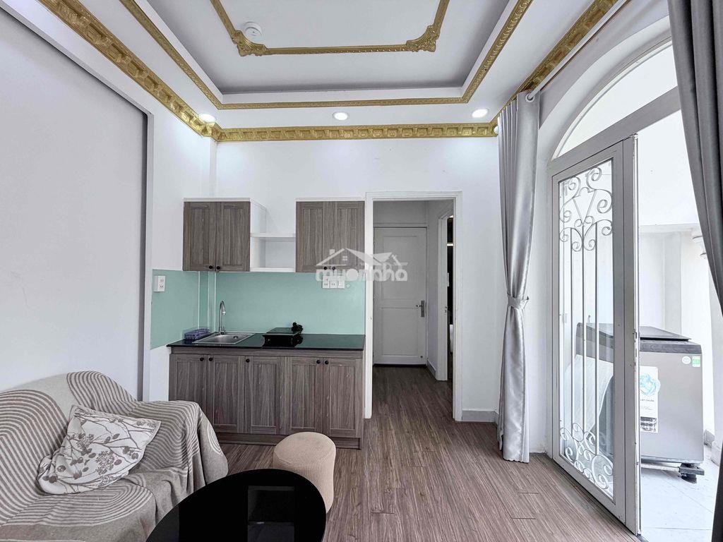 Căn hộ 1pn 1pk có ban công 45m2 fullnt ngay ngã tư phú nhuận - 2