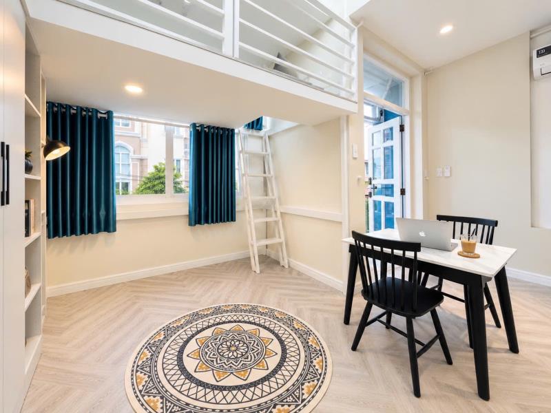 Cho thuê duplex ban công 30m2 có máy giặt riêng ngay ngã tư hàng xanh - cầu thị nghè - thảo cầm viên - đài truyền hình tphcm - Ảnh 2
