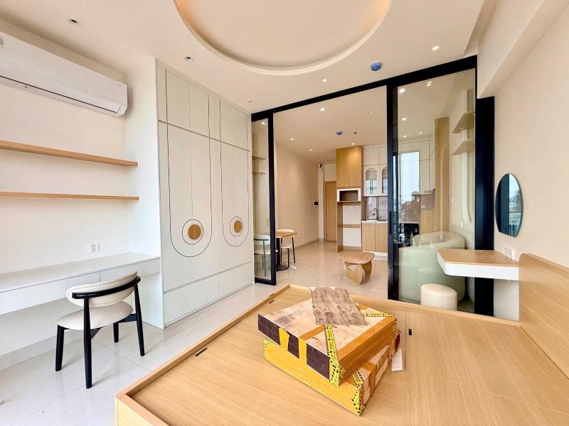 Modern fully furnished 1-bedroom apartment for rent in ho chi minh city  ✨ modern and cozy 1-bedroom apartment with a clean, minimalist design.  🏡 apartment features:  * fully furnished * bright and  - Ảnh 3