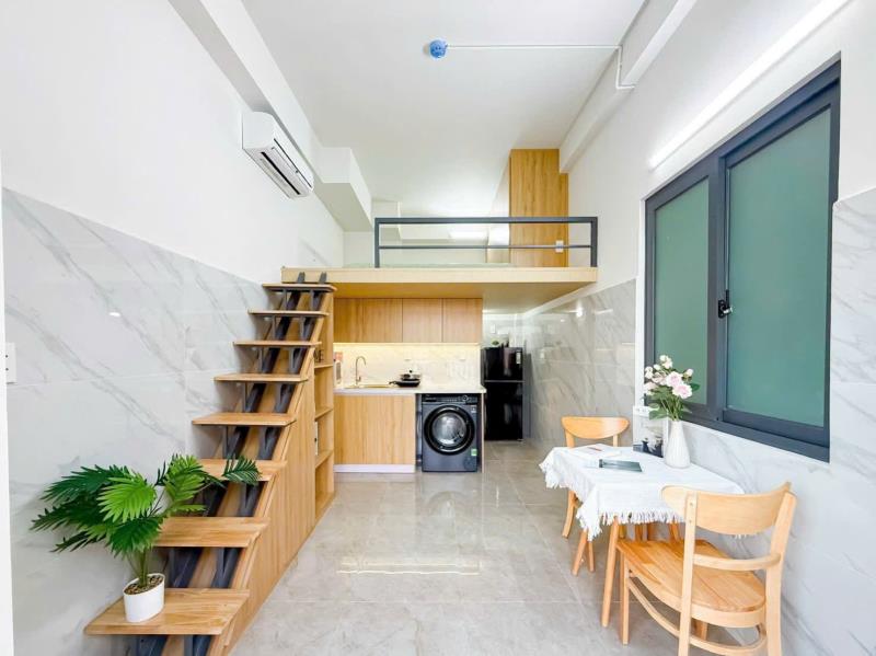 Cho thuê chung cư mini dạng gác có ban công gần khu phan xích long, tiện qua quận 1,3,10,bình thạnh, full nội thất, tự do giờ giấc - Ảnh 2