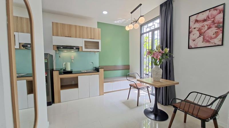 🏠  Studio tách bếp gần sân bay tsn – tone hồng cánh sen  🌸 - Ảnh 4