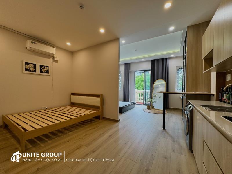 Căn hộ dịch vụ studio có bancol & máy giặt riêng - đường cộng hòa, tân bình - Ảnh 4