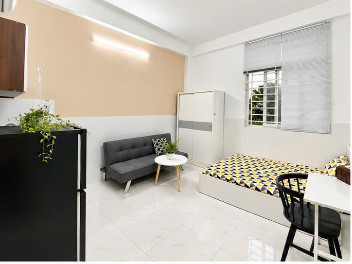 Cho thuê phòng studio cửa sổ đón nắng chỉ 5.x trung tâm bình thạnh đi đâu cũng tiện 