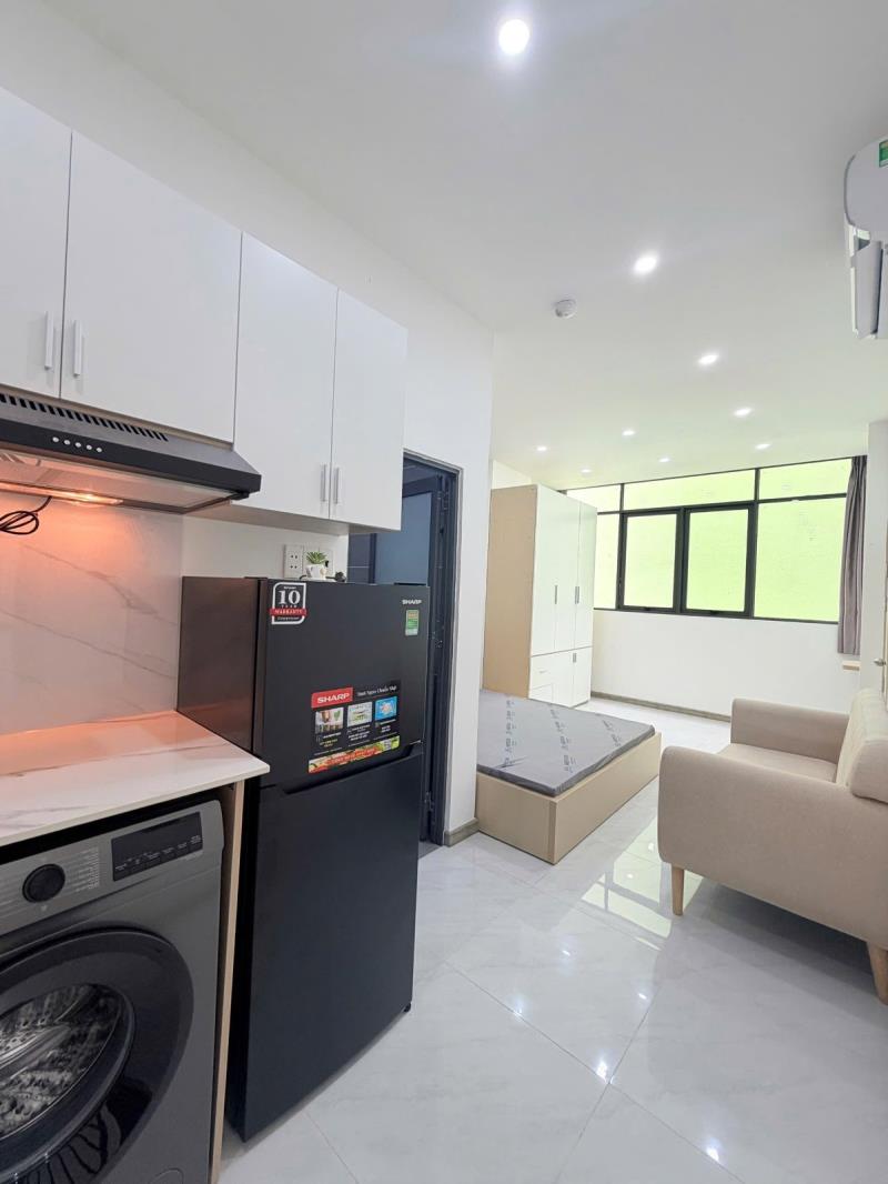 Cho thuê căn hộ 1pn cửa sổ lớn quận bình thạnh, sát bên q1 - gần hutech, ngoại thương, văn lang - Ảnh 2