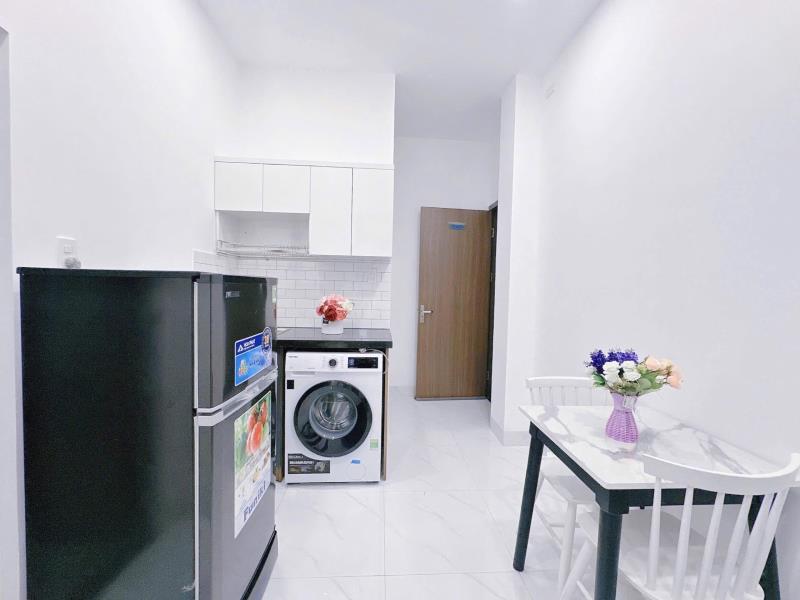 Căn hộ 1 phòng ngủ 35m2 full nội thất tách bếp máy giặt riêng ngay đường bình lợi gần đại học văn lang cơ sở 3 nhà xe thang máy bảo vệ an ninh hẻm ô tô  - Ảnh 4